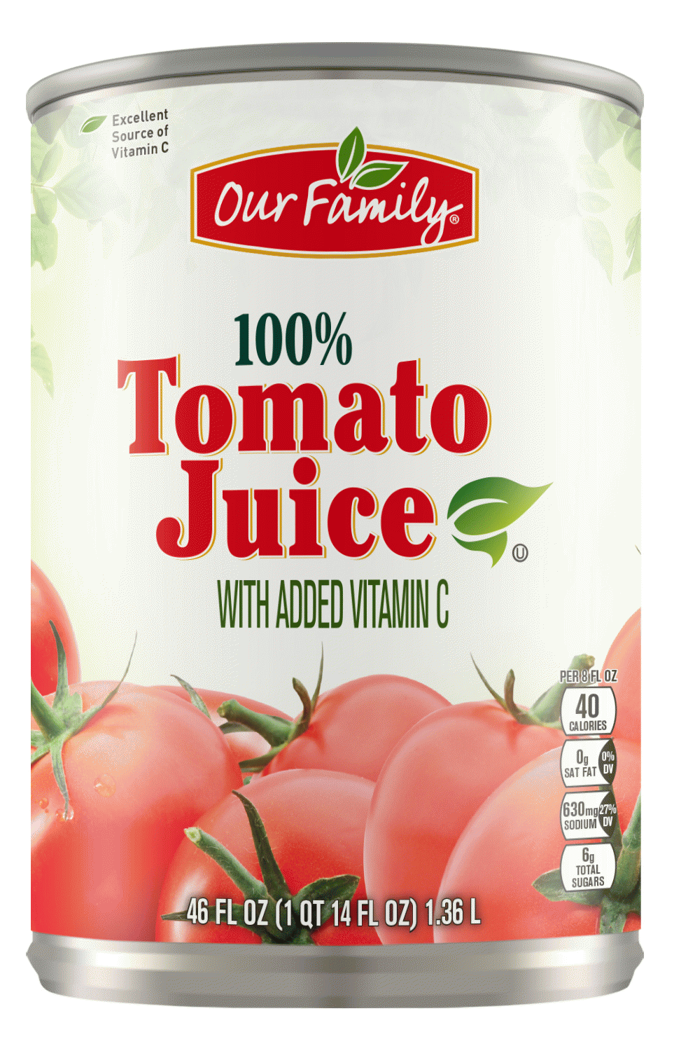 Our Family  tomato juice, 100% juice Full-Size Picture